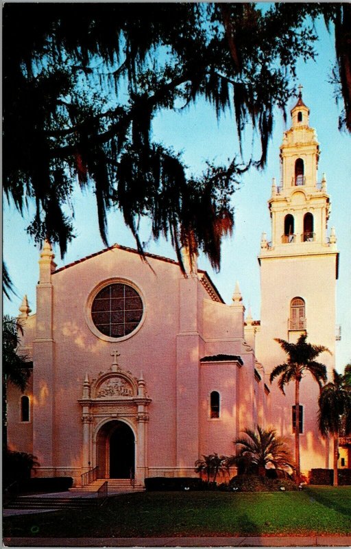 Vtg Winter Park Florida FL Knowles Memorial Chapel Rollins College Postcard