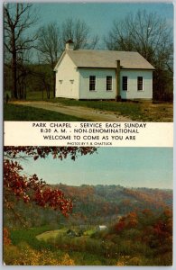 Columbiana County Ohio 1970s Postcard Park Chapel Beaver Creek State Park