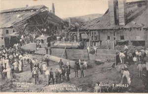 York Pennsylvania Rolling Mill Disaster Wrecking Crew at Work Postcard AA21683