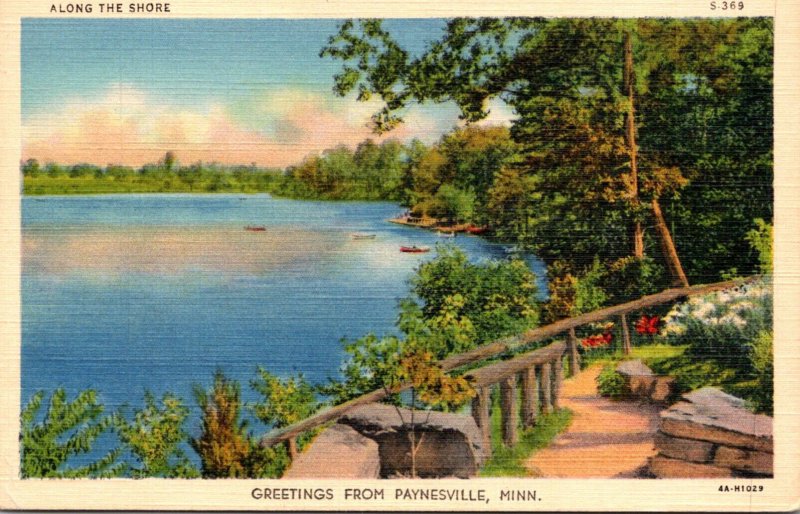 Minnesota Greetings From Paynesville 1942 Curteich