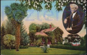 LUTHER BIRBANK AND HIS HOME SANTA ROSA  1910 CALIFORNIA