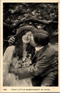 Vintage Postcard That Little Sweetheart of Mine Romance Couple Advertising KO12
