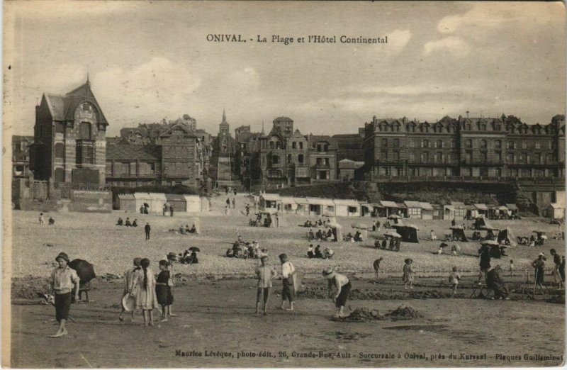 CPA ONIVAL-sur-MER La Plage et Hotel Continental (807758)