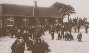 Standon Staffordshire Church Of England Society School Playground Games Postcard