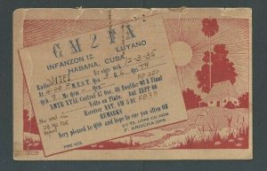 1935 Ham Radio Card Scarce From Havana