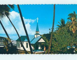 Unused Pre-1980 CHURCH SCENE Kahaluu Hawaii HI hs6687