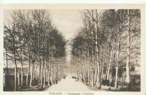 Italy Postcard - Faenza - Passeggio Pubblico - Ref TZ10254