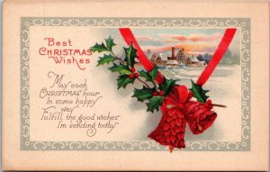 Mery Christmas With Red Bells