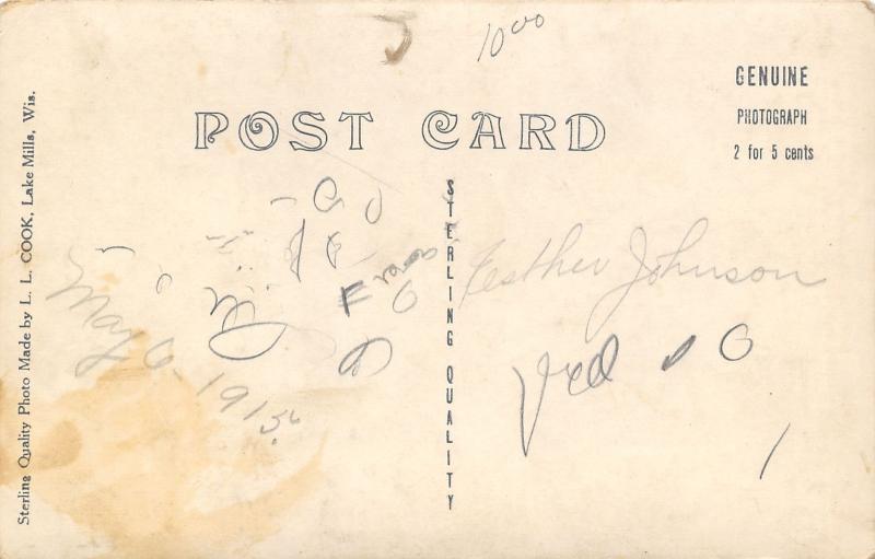 Jackson Minnesota~City Park~Lovers Lane~Path Through Trees~1915 RPPC