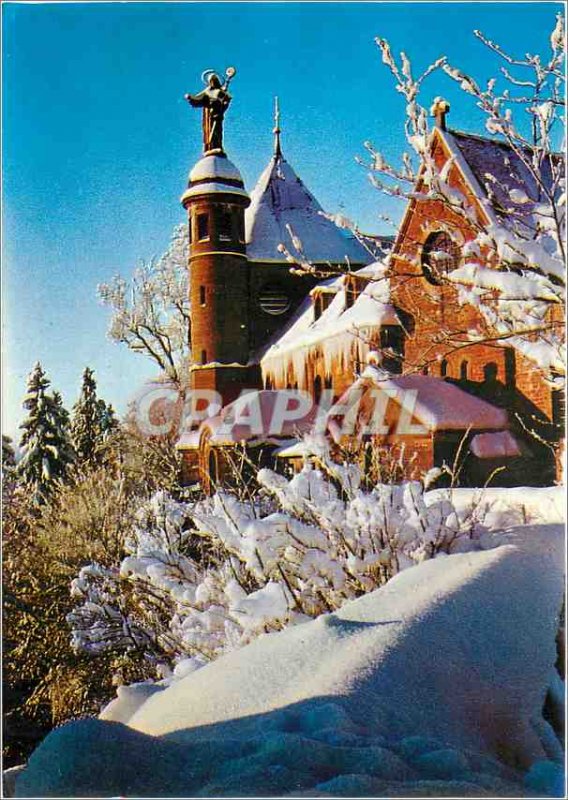 Modern Postcard Mont Sainte Odile in snow