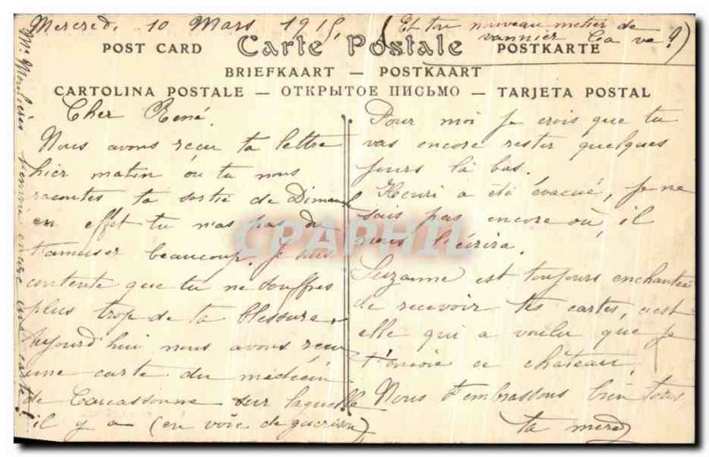 Old Postcard Chateau Usse