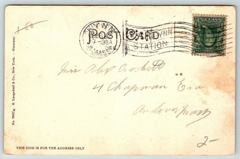 Central Square  Lynn  Massachusetts Postcard  1906