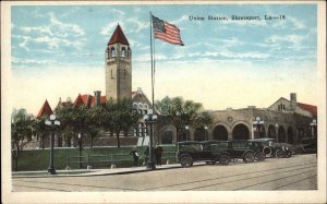 Shreveport LA Union RR Train Station Depot c1920 Postcard