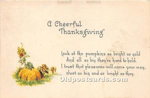 Thanksgiving Greeting 1922 