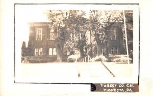 Tionesta Pennsylvania Court House Real Photo Antique Postcard J66753