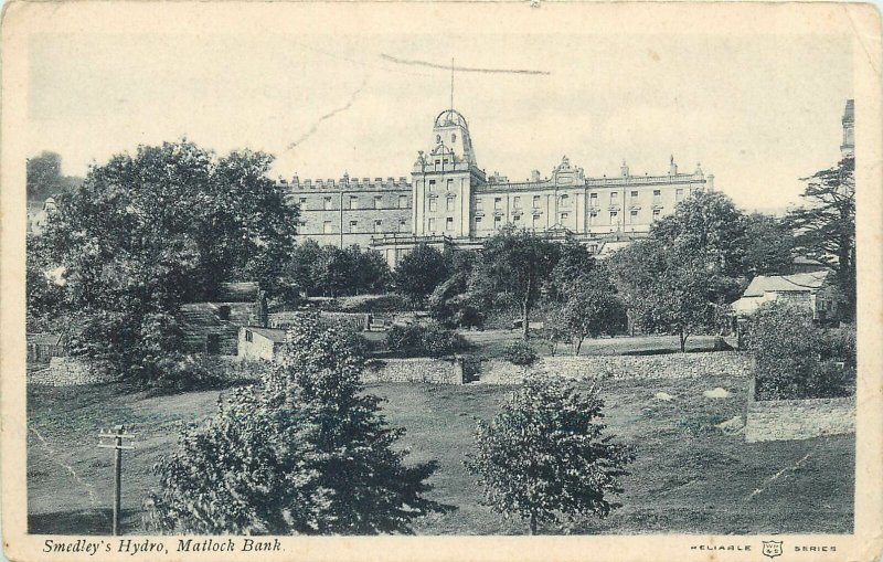 Postcard UK England Matlock bank, Derbyshire Smedley Hydro