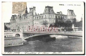 Postcard Old Paris Hotel de Ville
