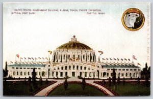 AYPE United States Government Building Alaska Yukon Expo UNP DB Postcard K1