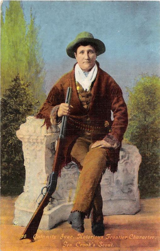 Calamity Jane General Crook Scout Western Frontier postcard