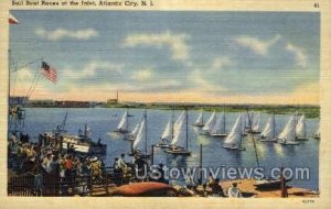 Sail Boat Races, The Inlet - Atlantic City, New Jersey NJ  