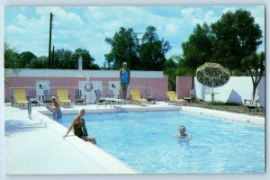 1959 Keystone Heights Florida Postcard Fun In Sun Park Palms Central Bible