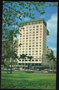 Florida MIAMI The Columbus Hotel facing Bayfront Park and Biscayne Bay Chrome