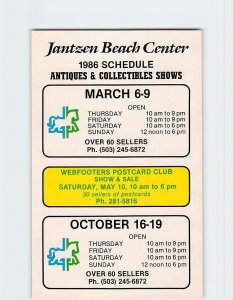 Postcard Jantzen Beach Center, Antiques & Collectibles Shows, Portland, Oregon