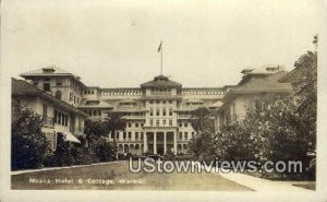 Moana Hotel & Cottage, Real Photo - Waikiki, Hawaii HI  