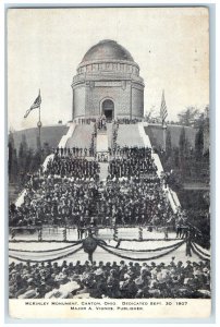 McKinley Monument Canton Ohio OH Advertising The American Mine Door Postcard