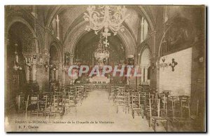 Old Postcard Paray Monial Interior of the Chapel of the Visitation