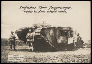 German WWI English Tank Oversize Hoffmann   RPPC 78966