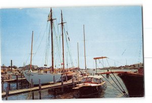 Falmouth Cape Cod Massachusetts MA Vintage Postcard Falmouth Harbor