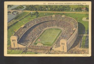 COLUMBUS OHIO STATE UNIVERSITY BUCKEYES FOOTBALL STADIUM 1941 POSTCARD