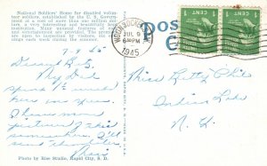 Vintage Postcard 1945 National Soldiers' Home Hot Springs Black Hills S Dakota