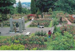 Oregon Portland International Rose Test Garden Frank L Beach Memorial Fountain