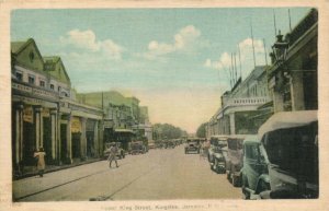 PC JAMAICA, KINGSTON, UPPER KING STREET, Vintage Postcard (b40019)