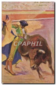 Old Postcard Corrida Bullfight Una Gaonera Gaona