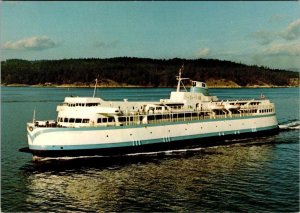 Victoria, BC Canada  MV QUEEN OF VANCOUVER FERRY BOAT  4X6 Vintage Postcard