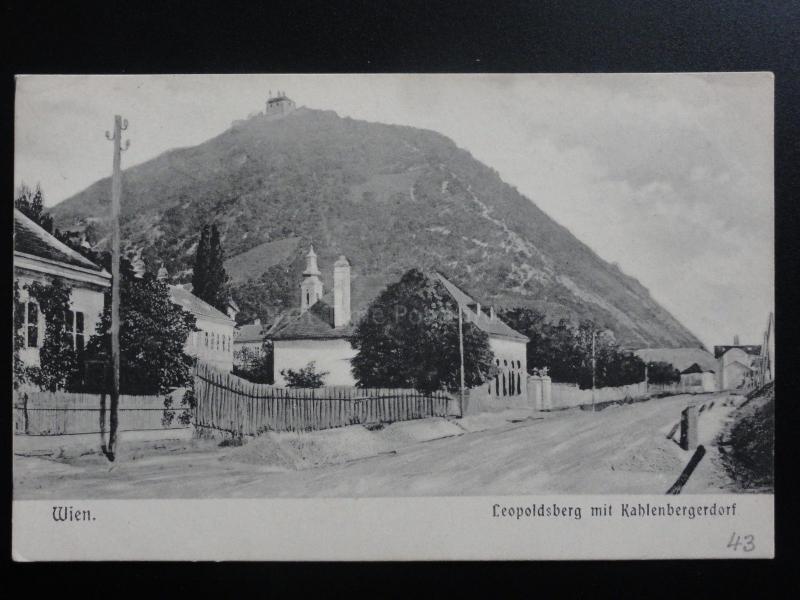 Austria: WEIN Vienna, Leopoldsberg mit Kahlenbergerdorf c1906 - Old Postcard