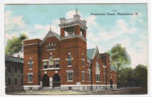 Presbyterian Church Murphysboro Illinois 1909 postcard