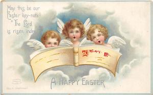 Ellen H Clapsaddle, Easter Greetings Holiday Writing on back 