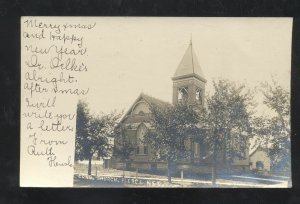 RPPC PIERCE NEBRASKA FIRST CONGREGATIONAL CHURCH 1906 REAL PHOTO POSTCARD