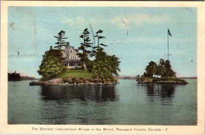 Postcard HOUSE SCENE Thousand Island Ontario ON AO7303