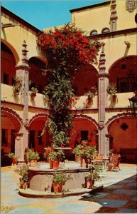 San Miguel Allende Mexico Patio Colonial de la Posada S. Francisco Postcard G95