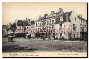 Postcard Old Market square Mortagne