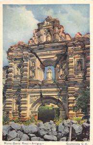 E39/ Antiqua Guatemala Postcard c1920s Ruina Santa Rosa 5 