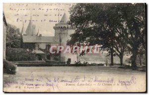 Old Postcard Pornic Le Chateau and the Terrace