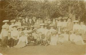 Bulk lot 20 early photo postcards people wearing hats