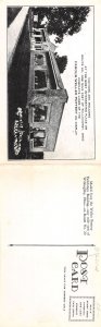J58/ Willoughby Ohio Postcard c30s 4-Panel Fold Weller Pottery Store 130