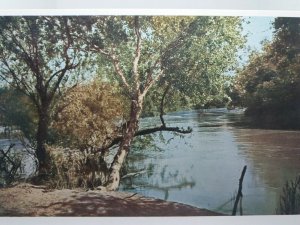 The Baptism of Christ River Jordan Vintage Postcard Jesus Place of Baptism